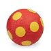Playground Ball Dot Red Yellow 5"