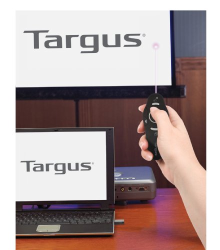 Targus 2.4 GHz Wireless Laser Presentation Remote, Range up to 30 Feet AMP03US (Black)