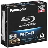 Panasonic LM BR25LWU5 - 5 x BD-R - 25 GB 4x - jewel case - storage media