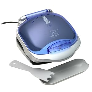 George Foreman GR10ABWI Champ Grill with Bun Warmer, Indigo by George Foreman