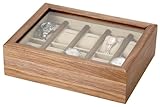 SUNBRAND 木製ウォッチBOX 10本収納 ウォルナット無垢木 W010-1