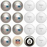 New England Patriots 1-TEAM BILLIARDS/POOL TABLE BALL SET (9)