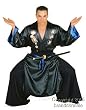 Adult Black Samurai Warrior Costume