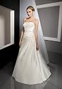 Duchess Satin with Embroidered Wedding Gown