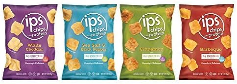 ips Protein Chips All Natural Variety Pack, 24 Count by Ips The Original Egg White Chips
