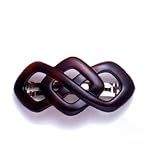 Caravan Tortoise Tri-Square Open Barrette 3-1/4