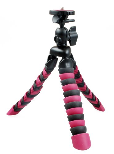 Rollei Mini Flexi Tripod 100 Anpassungsf&auml;higes Stativ (inkl. Kugelkopf) pink Preisvergleich