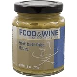 Food and Wine Magazine Smoky Garlic Onion Mustard 10 Ounce Jars Pack of 6 by Food & Wine Magazine