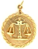 Libra, 14K Gold Charm