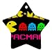Star Ornament (2-Sided) of Vintage Pacman Graphic (Pac Man)