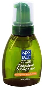 Kiss My Face Organic Grapefruit & Bergamot Self-Foaming Liquid Soap, 8.75-Ounce Pumps (Pack of 3)