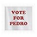 zerogravitee Vote for Pedro Short Sleeve Ringer T-Shirt - Medium White