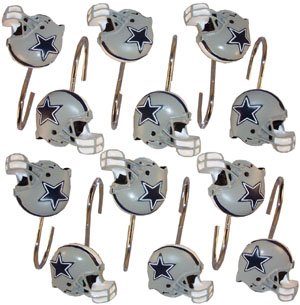 Dallas Cowboys Set 12 Curtain Hooks