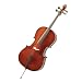 Musical Instruments : Cecilio CCO-400 Handmade German Type Ebony Fitted All Solid Wood Size 3/4 Cello Outfit