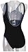 Speedo 8-031010001 Badeanzug 1Piece U-back with Logo Print, Bra insid, Black, 38