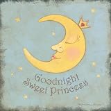 Goodnight Sweet Princess Art Poster Print by Stephanie Marrott, 12x12