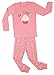 Elowel Girls Cupcake 2 Piece Pajama Set 100% Cotton - 5 Toddler Purple