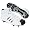 White/Black/Metallic Silver