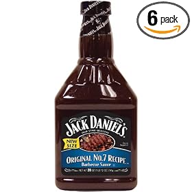 Jack Daniel's Barbecue Sauce, Original No. 7 Recipe, 28-Ounce Bottles (Pack of 6)