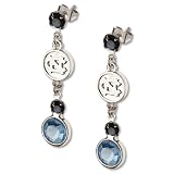 University of North Carolina Crystal Logo Earrings
