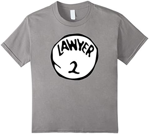 Kids Lawyer 2 Funny Attorney Halloween Costume Lawyers T-Shirt 10 Slate