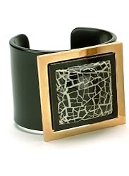 Cracked Shell Cuff in Blk Tab