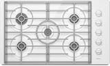 Special Promotion Maytag: MGC7636W 36'' Gas Cooktop with 5 Sealed Burners, 15,000 BTU Center Burner, Cast Iron Continuous Grates and Tempered Glass Surface