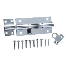 Crown Bolt 62332 8-Inch Extra Heavy Duty Barrel Bolt, Zinc Plated