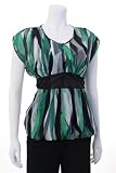 XOXO - XOXO Bubble Print Tie Back Blouse