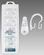 Clear Shower Curtain & Liner Combination Shower Hooks