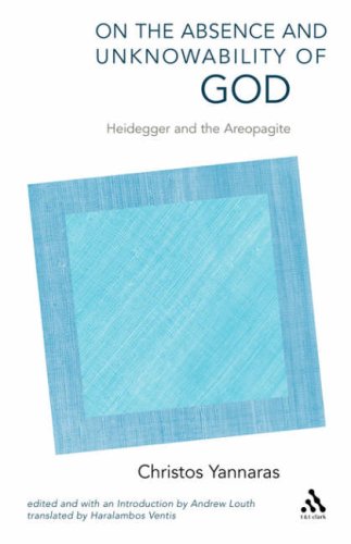 Cover image : On the Absence and Unknowability of God: Heidegger and the Areopagite (T&T Clark Academic Paperbacks)