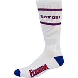 NCAA Florida Gators White Striped Cushion Tall Socks at Amazon.com