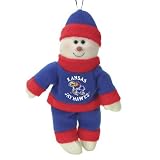 Kansas Jayhawks 10" Snowflake Friends Snowman - NCAA College Athletics