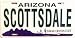 AZ Scottsdale License Plate Plates Tag Tags auto vehicle car front