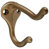 Schlage SC571B609 Coat and Hat Hook Antique Brass Wardrobe Hook Hook