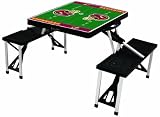 NFL Washington Redskins Football Field Design Portable Folding Table/Seats, Black