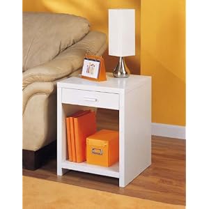 Madison Side Table (White) (23H x 18W x 18D) by 