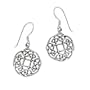 Sterling Silver Celtic Knot Round Drop Earrings