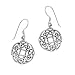 Sterling Silver Celtic Knot Round Drop Earrings