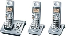 Panasonic DECT 6.0-Series 3-Handset Cordless Phone System with Answering System (KX-TG1033S)