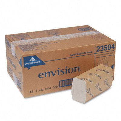envision 1-Fold Paper Towel, 10-1/4 x 9-1/4, Brown