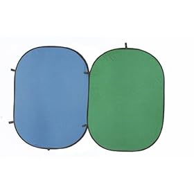 Ardinbir Photo Studio 43 x 66 110x168cm Portable Two Sided Collapsible Pop up Blue & Green Background Backdrop Panel Screen