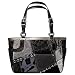 AUTHENTIC COACH TONAL PATCHWORK GALLERY TOTE 12902 (Black)