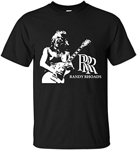 LOGI Men's Randy Rhoads Tribute Ozzy Osbourne Short Sleeve T-shirt black XL