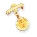 14k Our Lady of Guadalupe Medal Pin