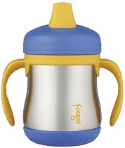 Foogo by Thermos Leak-Proof SS 7 oz Sippy Cup with Handle in Blue