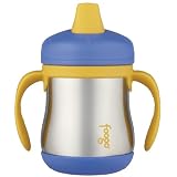 Foogo by Thermos Leak-Proof SS 7 oz Sippy Cup with Handle in Blue ~ Thermos