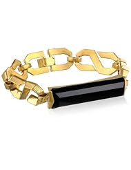 Sam Edelman S-Chain Black Identification Bracelet, 7.25"