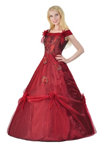Envie/Paris – 1010 SISSI Abendkleid Ballkleid 1-teilig in Weinrot Gr. 38 / 140 cm