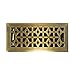 Accord AMFRABM412 Floor Register with Marquis Design, 4-Inch x 12-Inch, Antique Brass